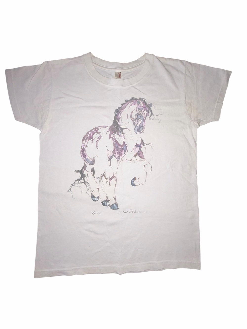 Vintage Y2K Anvil “Merlot Cotton T-Shirt Sarah Lynn Richard’s